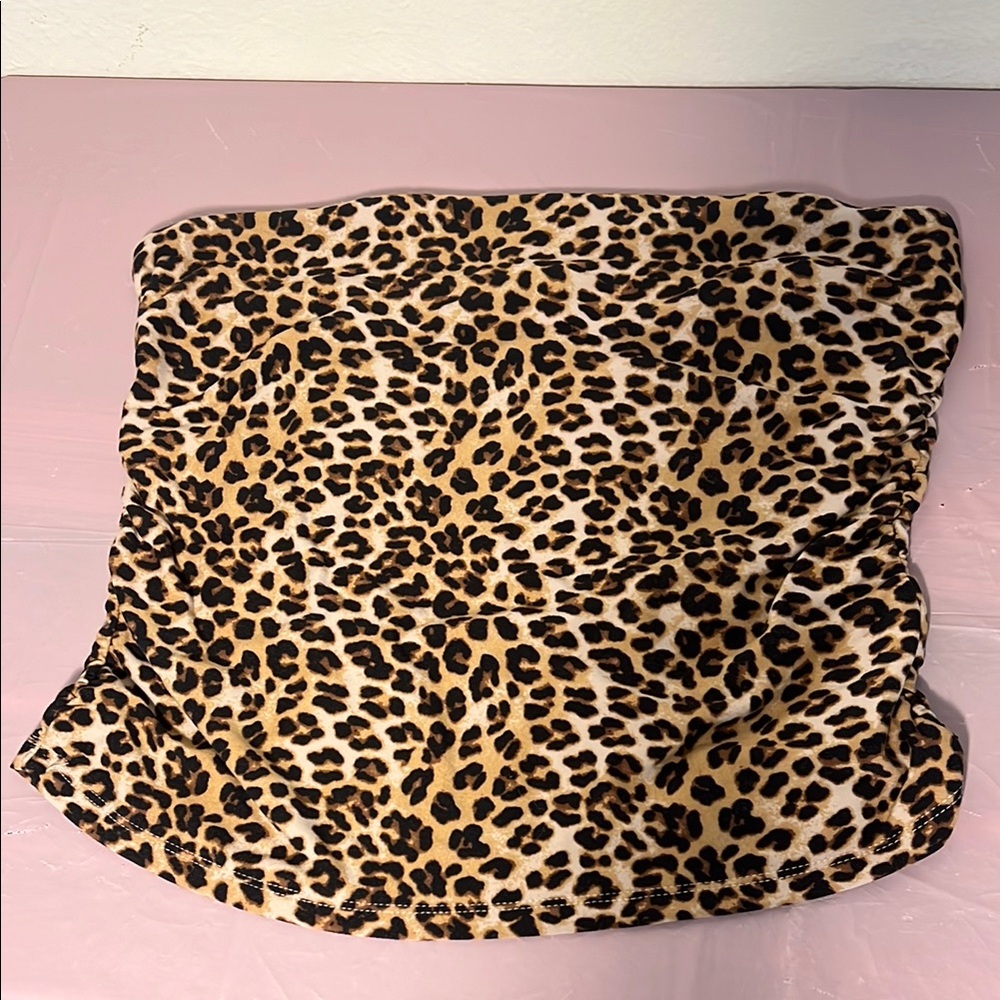 Leopard Print Tube Top